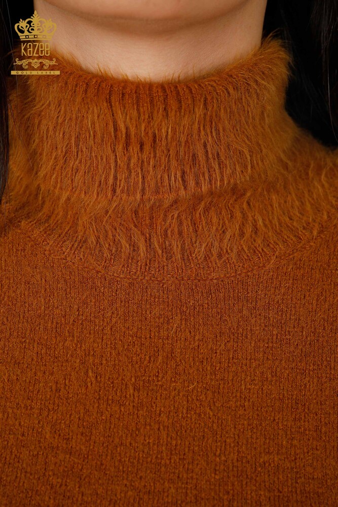 Großhandel Damen-Strickpullover Rollkragenpullover Langarm Logo - 18843 | KAZEE - 30