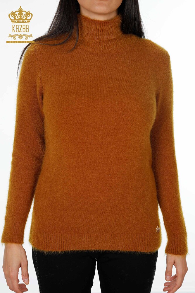 Großhandel Damen-Strickpullover Rollkragenpullover Langarm Logo - 18843 | KAZEE - 29