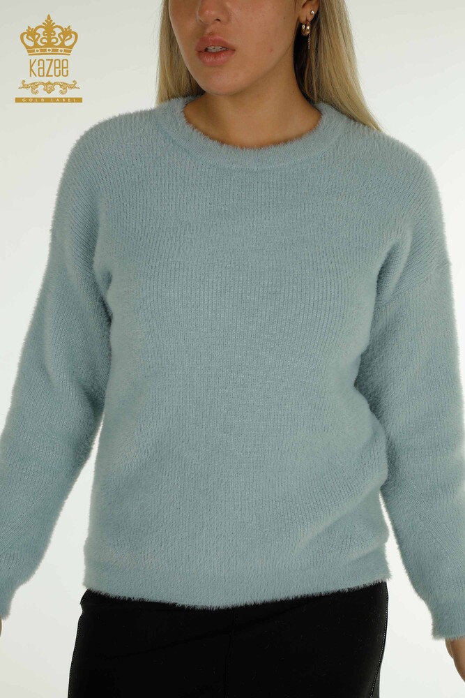 Großhandel Damen Strickpullover Langarm Mint - 30775 | KAZEE - 2