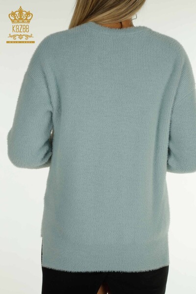 Großhandel Damen Strickpullover Langarm Mint - 30775 | KAZEE - 7