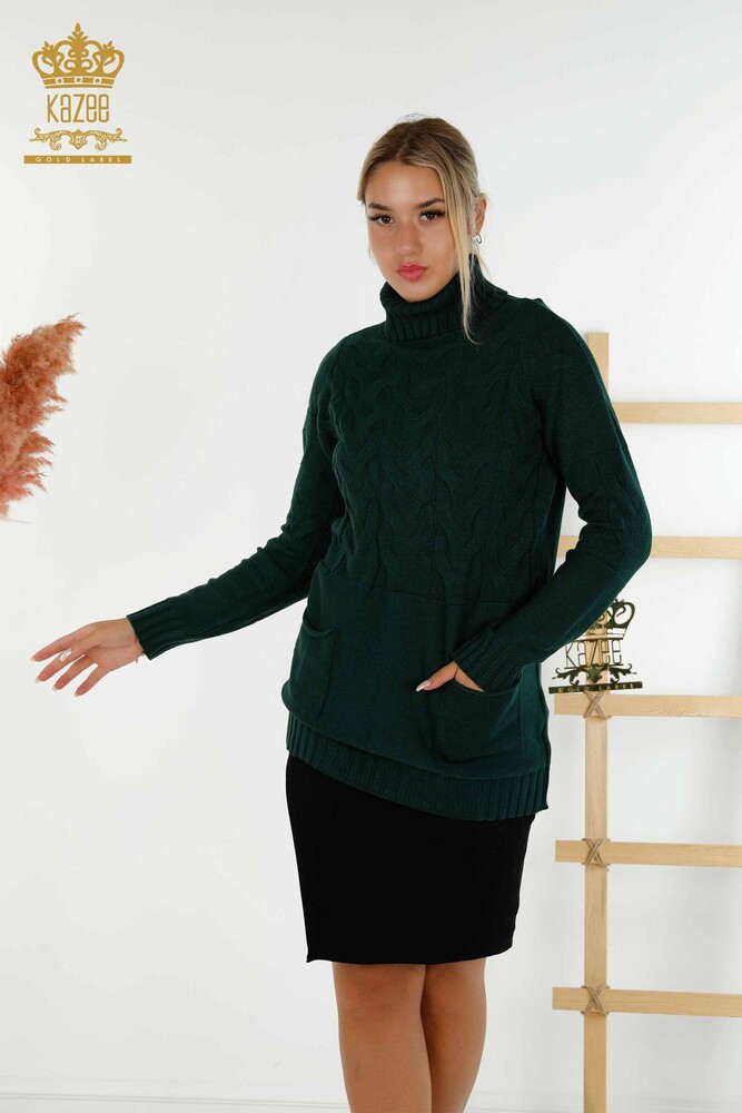 Großhandel Damen Strickpullover - Rollkragenpullover - Nefti - 30231 | KAZEE - 1