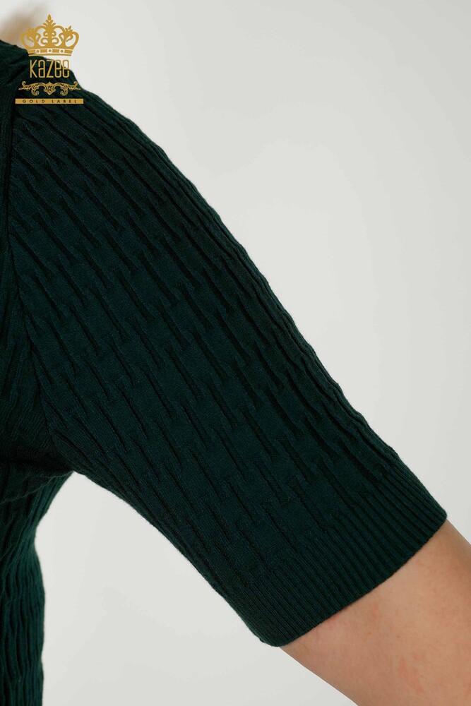 Großhandel für Damen-Strickpullover – Stehkragen – Nefti – 30338 | KAZEE - 6