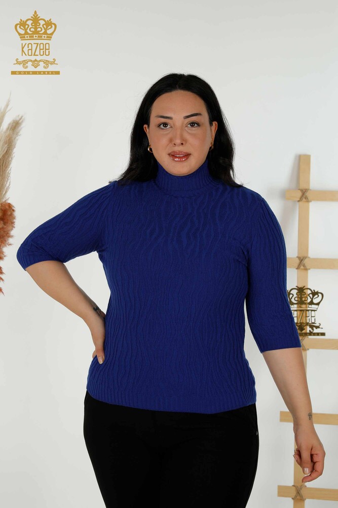 Großhandel für Damen-Strickpullover - Weberei - Saks – 30290 | KAZEE - 1