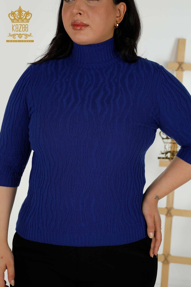 Großhandel für Damen-Strickpullover - Weberei - Saks – 30290 | KAZEE - 2