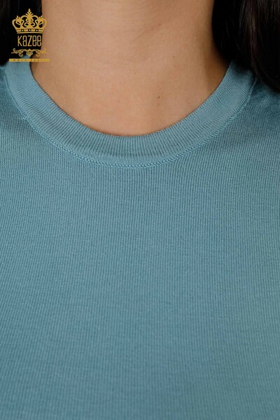 Großhandel Damen Pullover-null Ärmel - Mint-16922 / KAZEE - 3