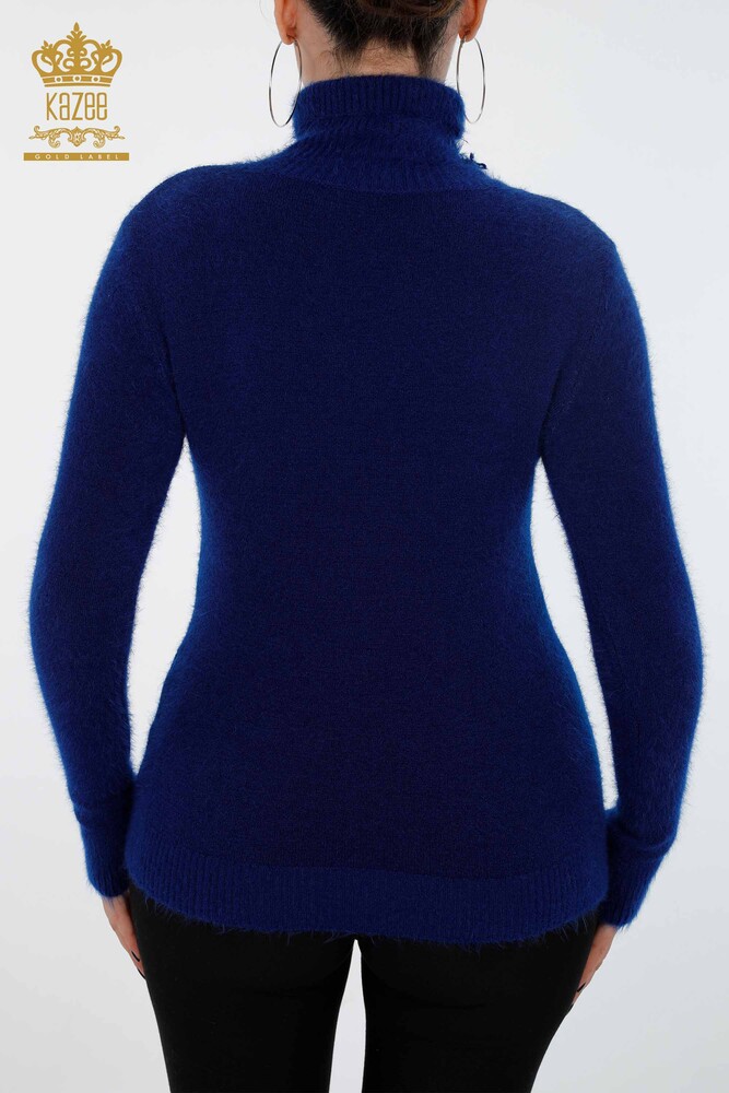 Großhandel Damen Strickpullover Linie Detaillierte Steinstickerei - 18908 | KAZEE - 18