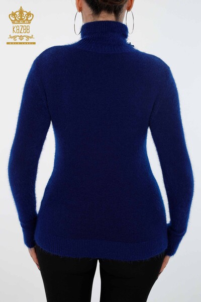 Großhandel Damen Strickpullover Linie Detaillierte Steinstickerei - 18908 | KAZEE - 18