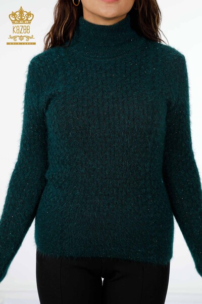 Großhandel Damen Strickpullover - Rollkragenpullover - Strickhaar - 19070 | KAZEE - 8