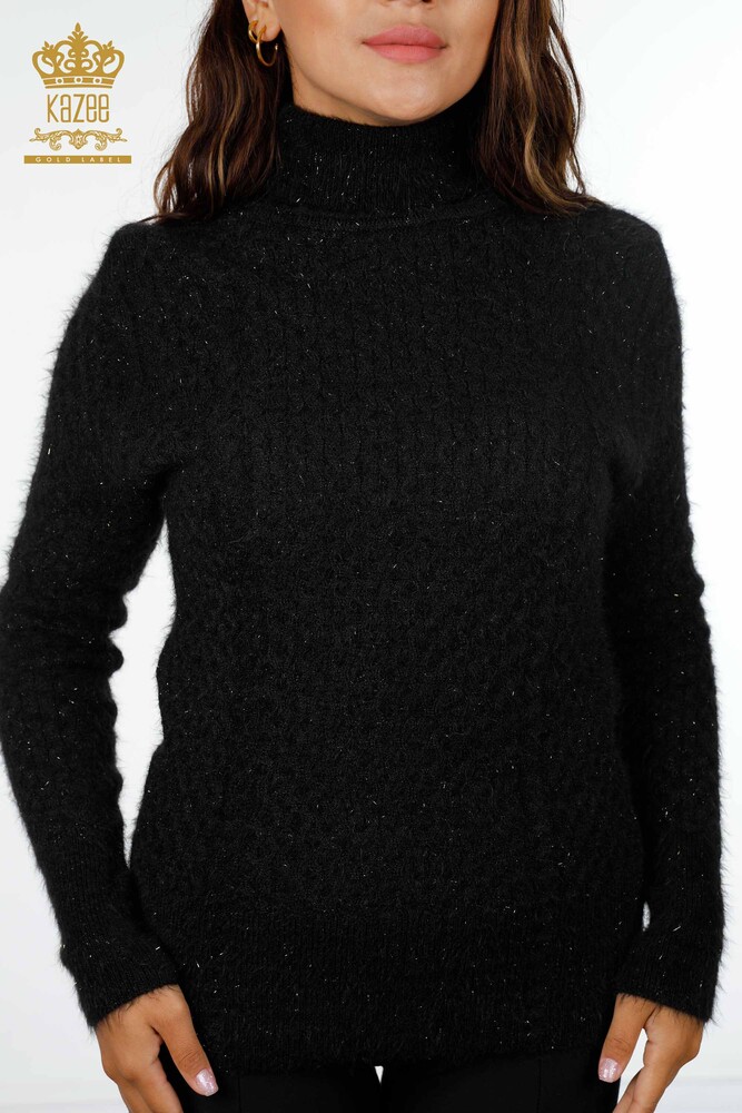 Großhandel Damen Strickpullover - Rollkragenpullover - Strickhaar - 19070 | KAZEE - 13