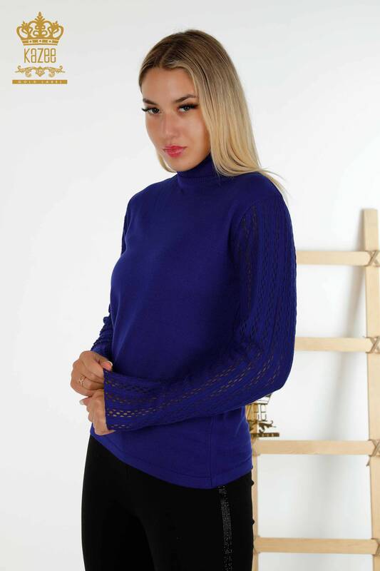 Großhandel Damen Pullover Rollkragen Saks-15193 / KAZEE