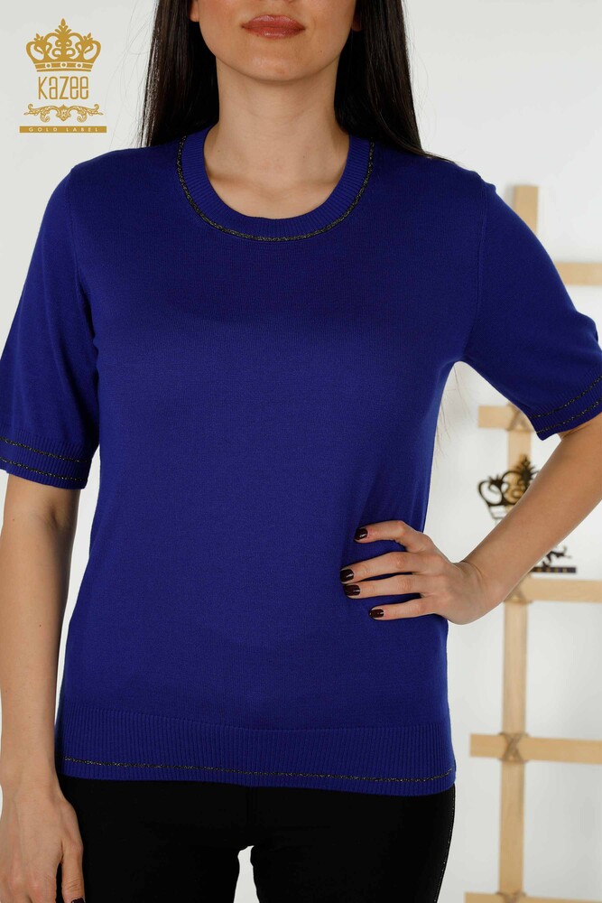 Großhandel für Damen-Strickpullover – Basic – Saks – 30110 | KAZEE - 2