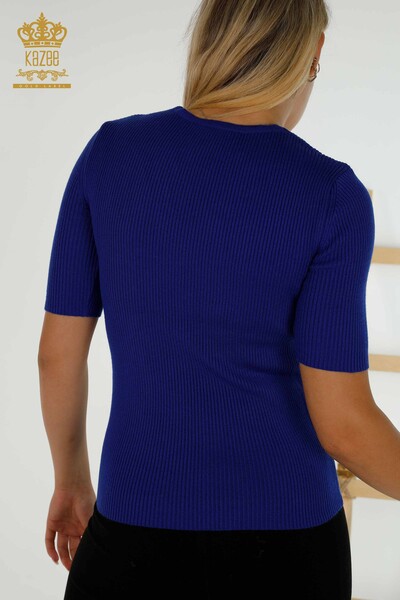 Großhandel für Damen-Strickpullover - Kurzarm - Saks - 30397 | KAZEE - 5