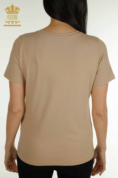 All'ingrosso Camicetta da donna - Basic - Beige - 79562 | KAZEE - 6