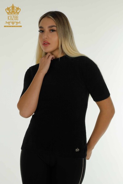 All'ingrosso Maglione di maglieria da donna - Angora - Basic - Nero - 30610 | KAZEE - 1