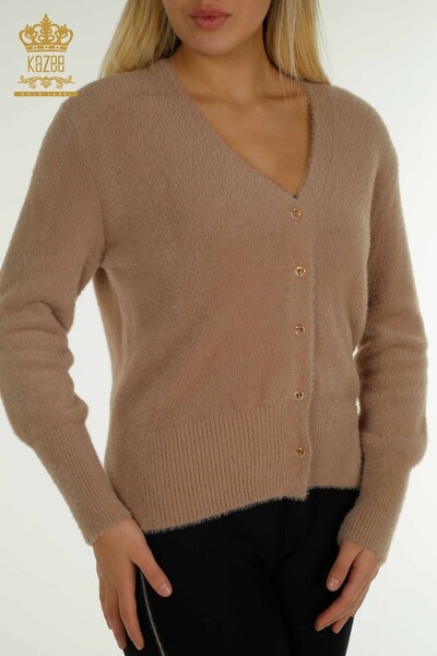 All'ingrosso Cardigan da donna - Angora - Visone - 30447 | KAZEE - 2