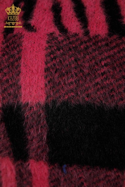 All'ingrosso Maglieria da donna maglione - Angora - a Modellato - Fucsia - 30320 | KAZEE - 4