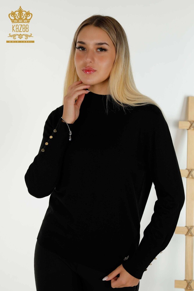 All'ingrosso Maglione maglieria da donna - Basic - Nero - 30507 | KAZEE - 1