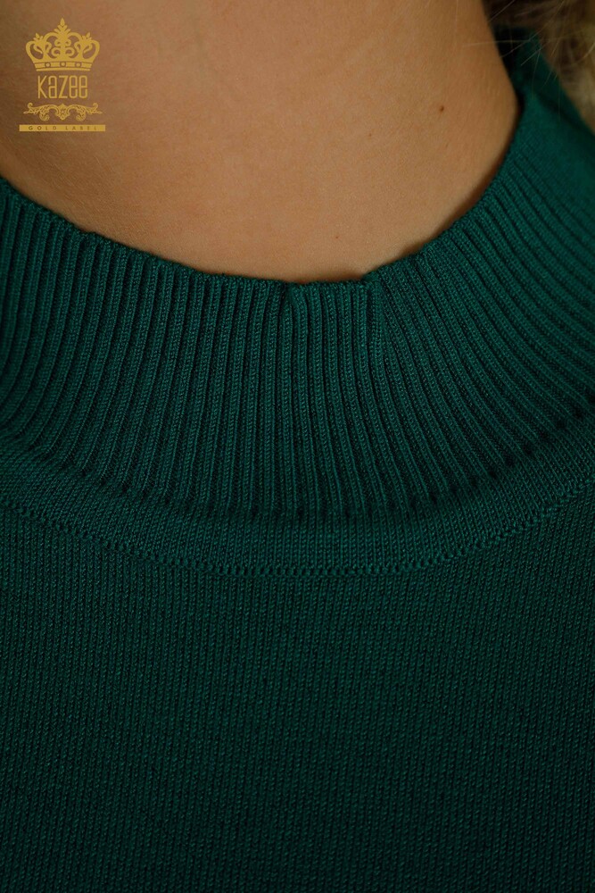 All'ingrosso Maglione Maglieria da Donna - Modello Americano - Verde - 14541 | KAZEE - 3