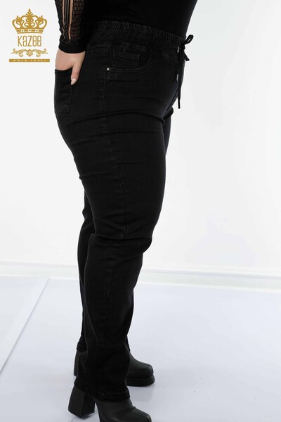 All'ingrosso Pantaloni da donna - tasche dettagliate - nero - 3659 | KAZEE - 7