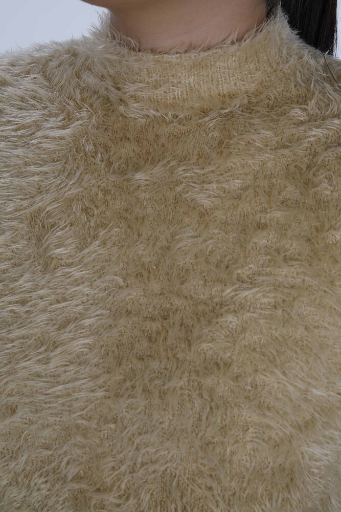 Jersey Angora Manga Corta Cuello Alto Camel - 31014 | KAZEE (Juego de 3 S-M-L) - 4