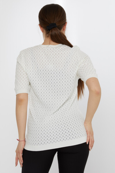 Jersey de Punto con Broche de Hojas Crudo - 31811 | KAZEE (Juego de 3 M-L-XL) - 6