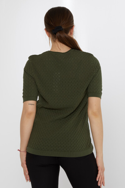 Jersey de Punto con Broche de Hojas Vert - 31811 | KAZEE (Juego de 3 M-L-XL) - 6