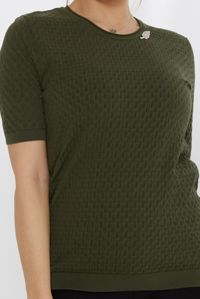 Jersey de Punto con Broche de Hojas Vert - 31811 | KAZEE (Juego de 3 M-L-XL) - 3