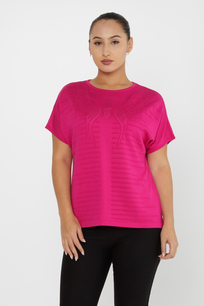 Jersey Punto Manga Corta Fucsia - 30870 | KAZEE (Juego de 3 L-XL-2XL) - 2