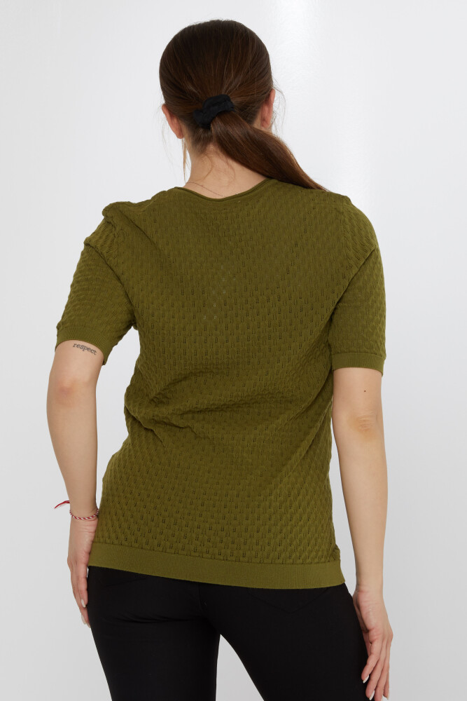 Jersey Punto Verde Oscuro con Broche Hoja - 31811 | KAZEE (Juego de 3 M-L-XL) - 6