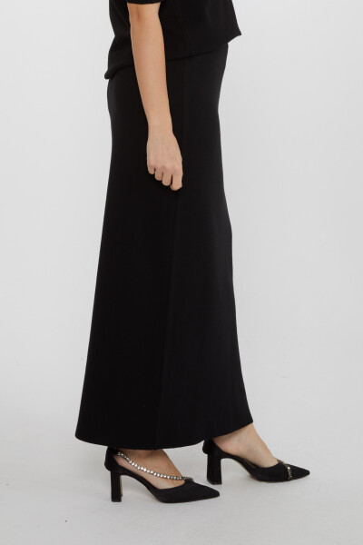 Knit Skirt Slit Detail Black - 31676 | KAZEE (Set of 2 S-M) - 3