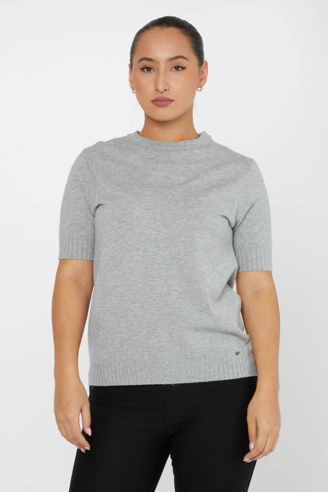 Knitted Sweater American Model Gray - 31053 | KAZEE (Set of 4 L-XL-2XL-3XL) - 1