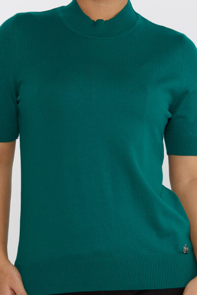 Knitted Sweater American Model Green - 16168 | KAZEE (Set of 4 L-XL-2XL-3XL) - 3