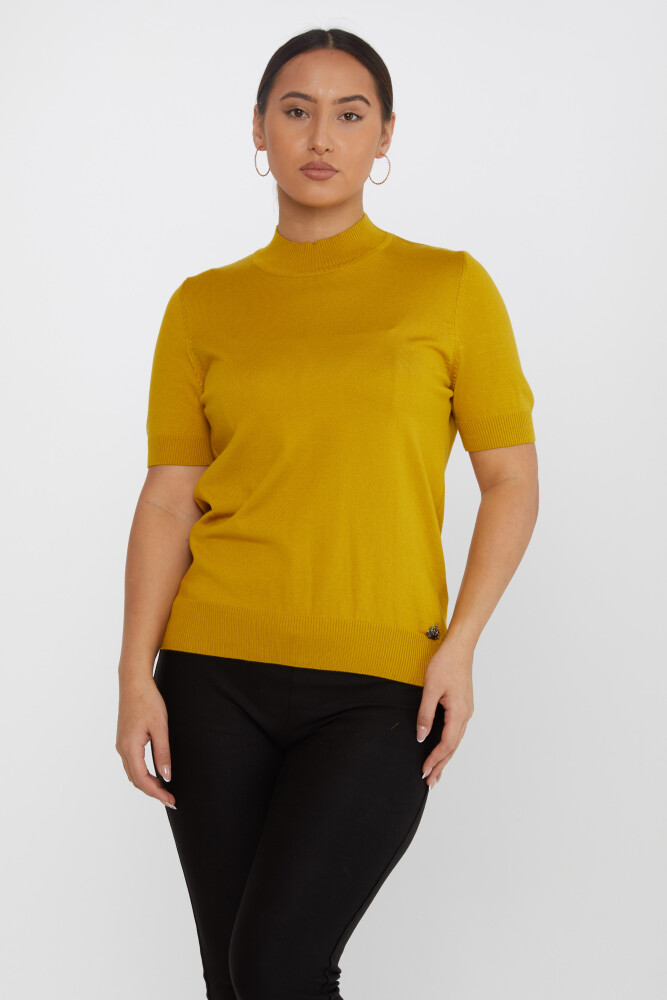 Knitted Sweater American Model Mustard - 16168 | KAZEE (Set of 4 L-XL-2XL-3XL) - 1