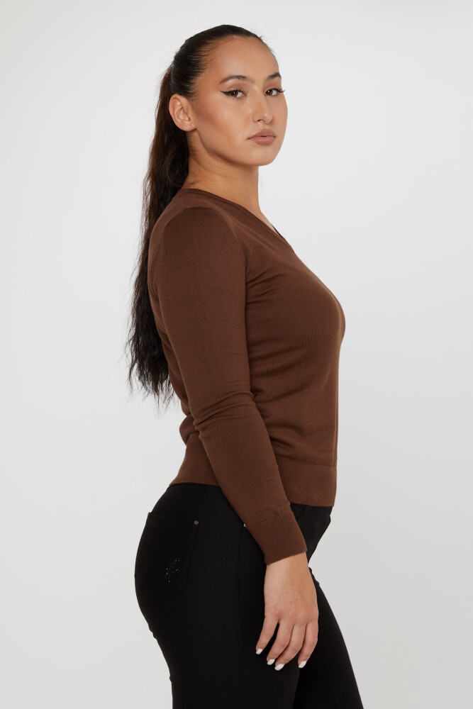 Knitted Sweater Basic Brown - 11071 | KAZEE (Set of 3 S-M-L) - 2