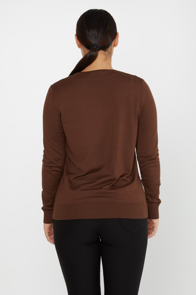 Knitted Sweater Basic Brown - 30899 | KAZEE (Set of 4 L-XL-2XL-3XL) - 5