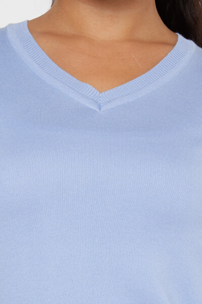 Knitted Sweater Basic Light Blue - 11071 | KAZEE (Set of 3 S-M-L) - 3