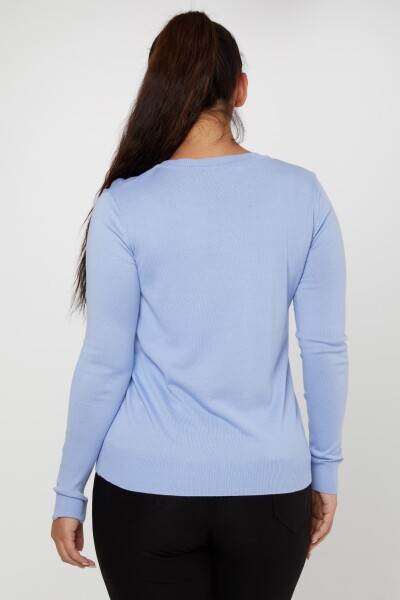 Knitted Sweater Basic Light Blue - 11071 | KAZEE (Set of 3 S-M-L) - 5