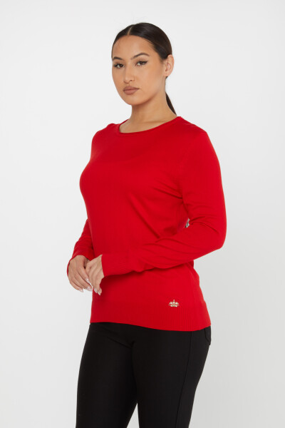 Knitted Sweater Basic Red - 30899 | KAZEE (Set of 4 L-XL-2XL-3XL) - 1