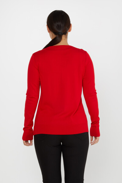 Knitted Sweater Basic Red - 30899 | KAZEE (Set of 4 L-XL-2XL-3XL) - 6