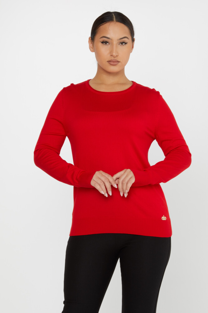 Knitted Sweater Basic Red - 30899 | KAZEE (Set of 4 L-XL-2XL-3XL) - 2