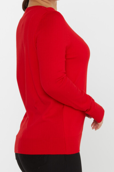 Knitted Sweater Basic Red - 30899 | KAZEE (Set of 4 L-XL-2XL-3XL) - 5