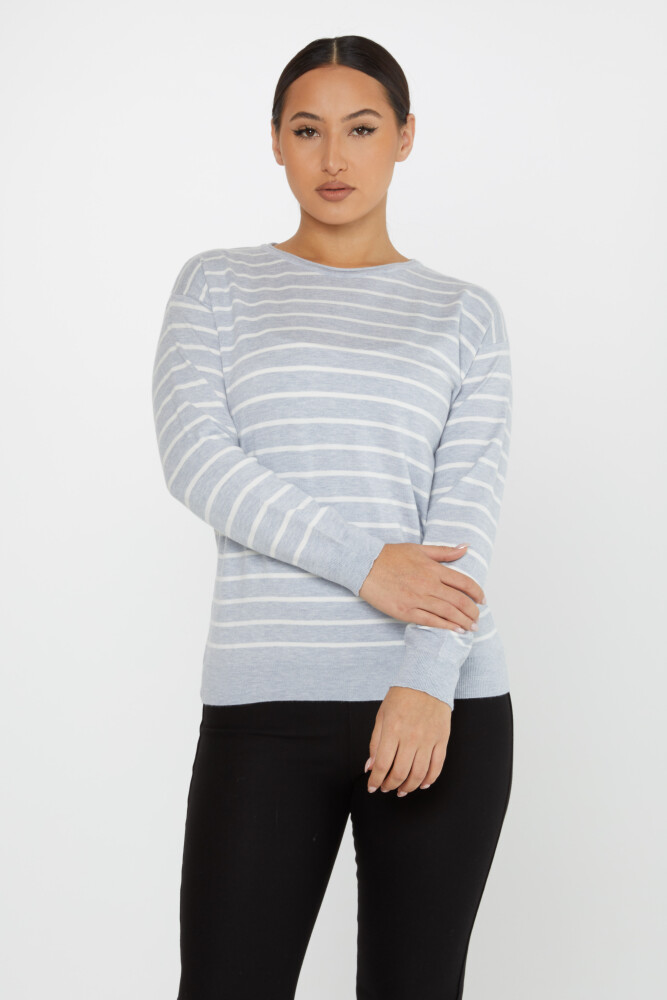 Knitted Sweater Crew Neck Light Blue - 31210 | KAZEE (Set of 3 M-L-XL) - 1