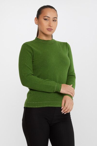 Knitted Sweater Glitter Detail Green - 31579 | KAZEE (Set of 3 S-M-L) 