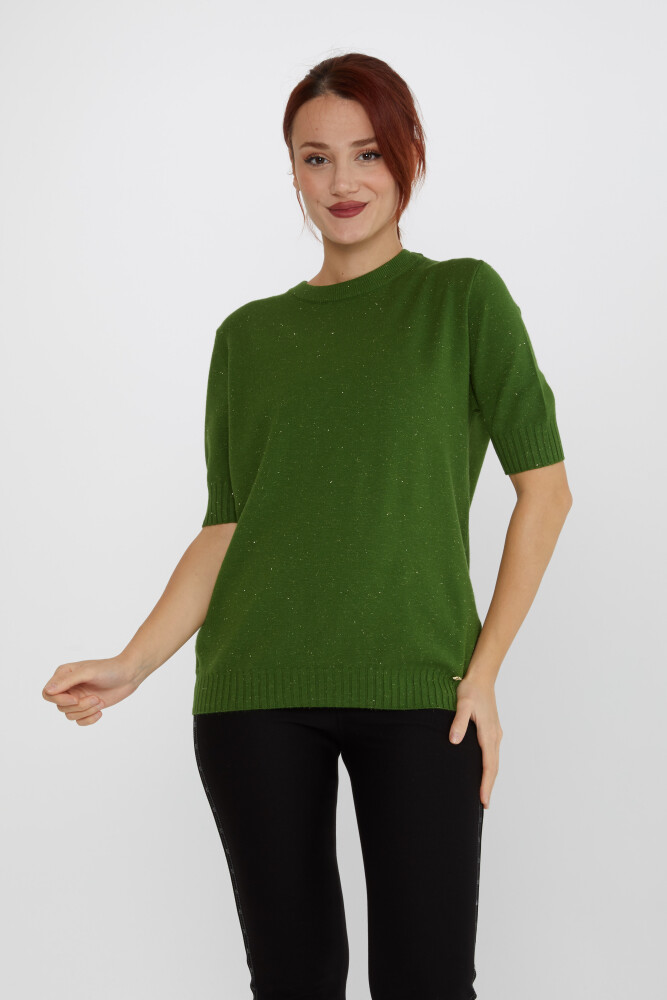 Knitted Sweater Glitter Detail Green - 31635 | KAZEE (Set of 3 S-M-L) - 1