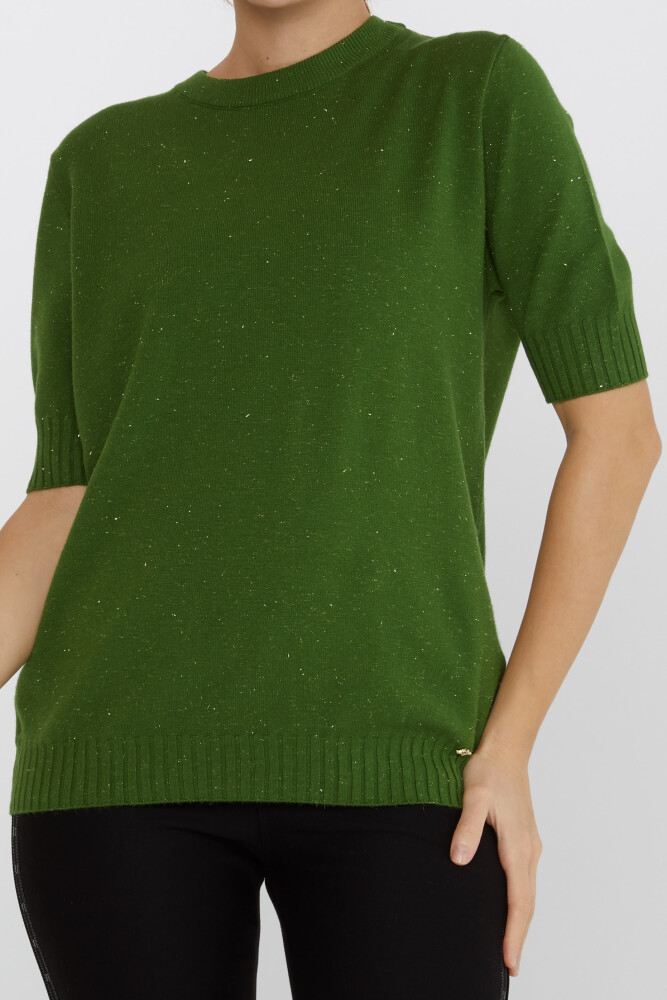 Knitted Sweater Glitter Detail Green - 31635 | KAZEE (Set of 3 S-M-L) - 2