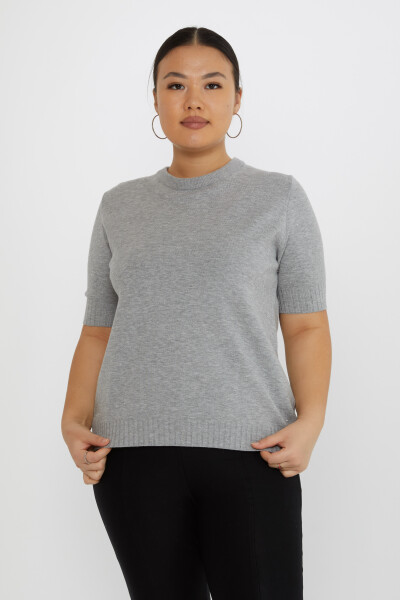 Knitted Sweater Heart Logo Gray - 31634 | KAZEE (Set of 3 XL-2XL-3XL) 