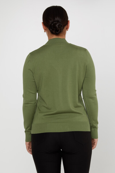 Knitted Sweater Logo Detailed Green - 16663 | KAZEE (Set of 4 L-XL-2XL-3XL) - 4