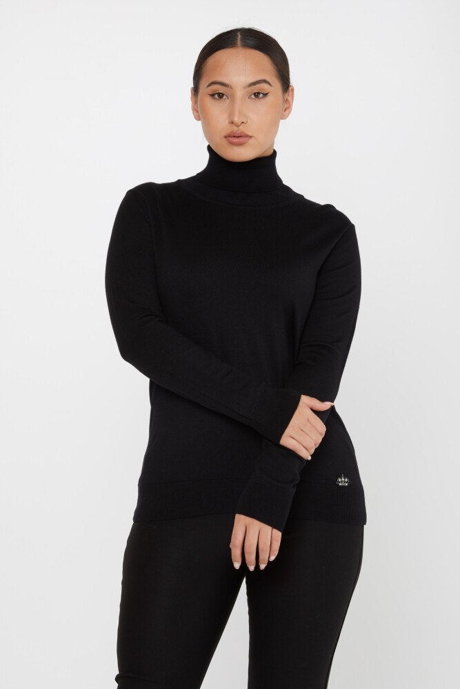 Knitted Sweater Long Sleeve Black - 11122 | KAZEE (Set of 3 S-M-L) - 2