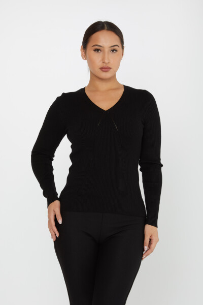 Knitted Sweater Long Sleeve Black - 16240 | KAZEE (Set of 3 S-M-L) - 2