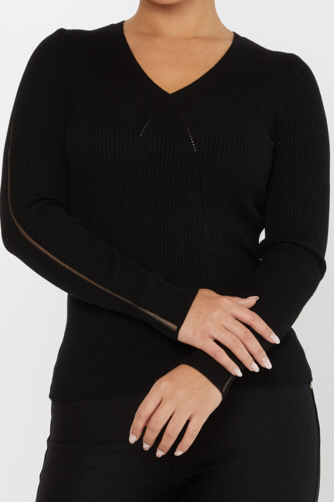 Knitted Sweater Long Sleeve Black - 16240 | KAZEE (Set of 3 S-M-L) - 3